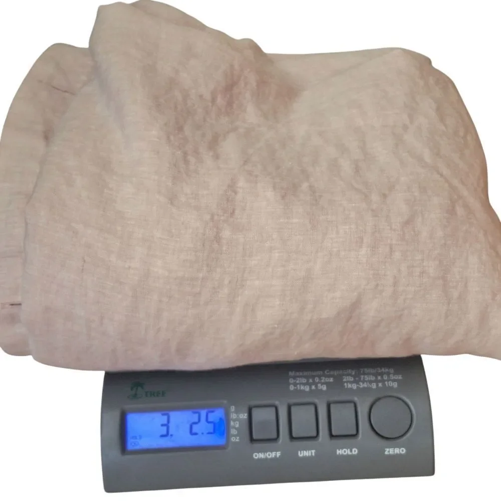 Annie Selke Pine Cone Hill 100% Fine Linen Duvet Cover Twin Pale Blush Pink